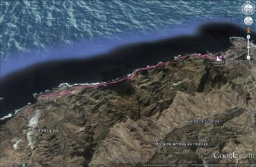 L'itinerario su Googlearth