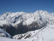 vista sul massiccio des Ecrins: Monte Pelvoux e Barre des Ecrins