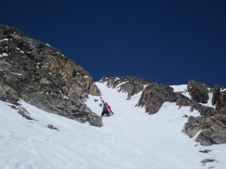 in salita lungo la rampa di dx