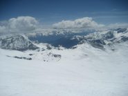 un pò del panorama e delle neve sul Ventina