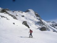 Dani sale al Col di Fenis..