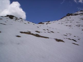 l'innevamento del colle Crest