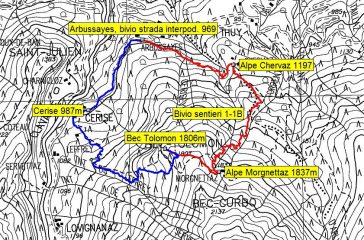 mappa itinerario