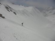 Sullo sfondo il Pic Blanc nel brouillard