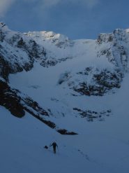 il versante nord del Dome de Cian all'alba