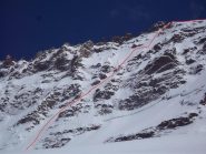 Itinerario con variante e linea originale