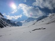 punta valfredda sullo sfondo