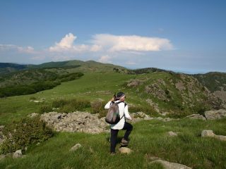 Vista da Cima del Pozzo, verso Cima Giassetti e Pian di Lerca