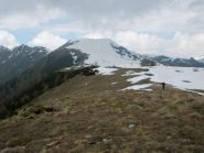 il costone verso la cima
