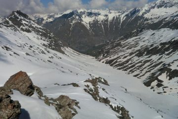 Dalla cima percorso di salita