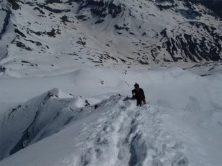 Arrivo in cima