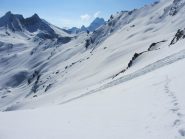 Quasi al col de Chamoussiere, verso colle dell'Agnello.