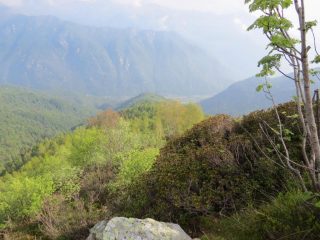 Vista dall'alto della dorsale