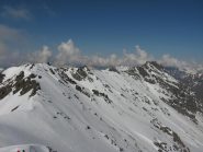 La cresta con il Coin e P. Muret