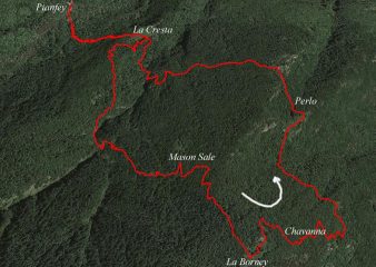 Borney da PianFey- percorso