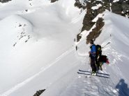 Dalla sella del paletto verso monte