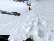 Canale per accedere alla cresta