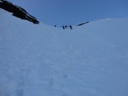 ultimo tratto senza sci del canalino