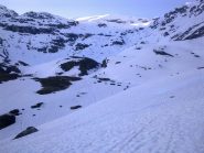 la salita al Roncia, prime luci