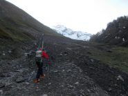strada chiusa al mattino presto