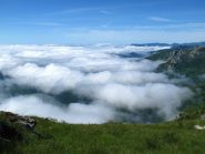 Le nuvole in val Pennavaire e verso l'Imperiese