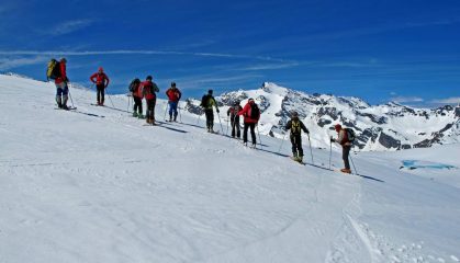 Carro e Aiguille Rousse sempre di fronte a noi