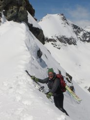 L'Albaron sorveglia Claudia sul passaggio chiave