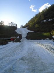 Così si presenta l'inizio della pista