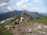 panorama dal Saccarello verso il  M. Fronte'