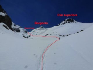 risalita al colle di vens