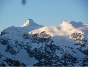 Prime luci sull'Albaron..