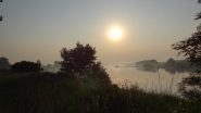 all'alba all'affluenza dell'Adda nel Po