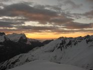 Alba dal ghiacciaio del Carro