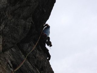 il passaggio di 6c sul terzo tiro