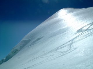 Ampi pendii sotto il Feejoch