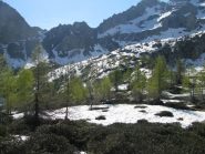Sguardo verso la Bocchetta Fioria (al centro) 