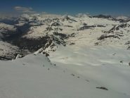 condizioni neve nella parte alta