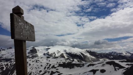 La cima della Tète.