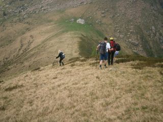 scendendo all'Alpe San Antonio