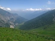 Il vallone di Neraissa visto dall'alto
