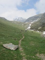 Il vallone che porta al colle Orsiera