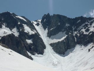 canalino NO e cima dell'Agnel