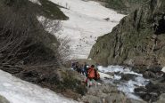 il tratto a piedi in discesa