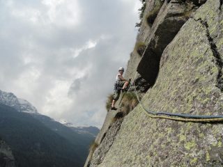 Chiara sul traverso di L4