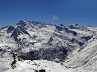 Foto dell'itinerario presa dall'Arp Vieille nel lontano 2003
