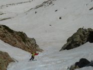 nel canalino a fianco di q. 2615