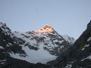 Il Cassandra illuminato dai primi raggi di sole