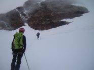 alla base del pendio finale