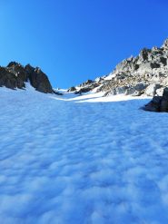 Nel pendio-canale di salita