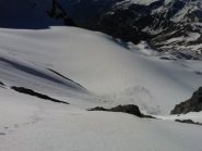 Il canale della piccola Ciamarella visto dall'alto
